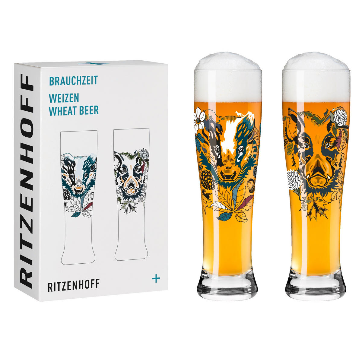 GLÄSERSET Brauchzeit 2-teilig  - Multicolor, Trend, Glas (16,2/26,6/8,1cm) - Ritzenhoff