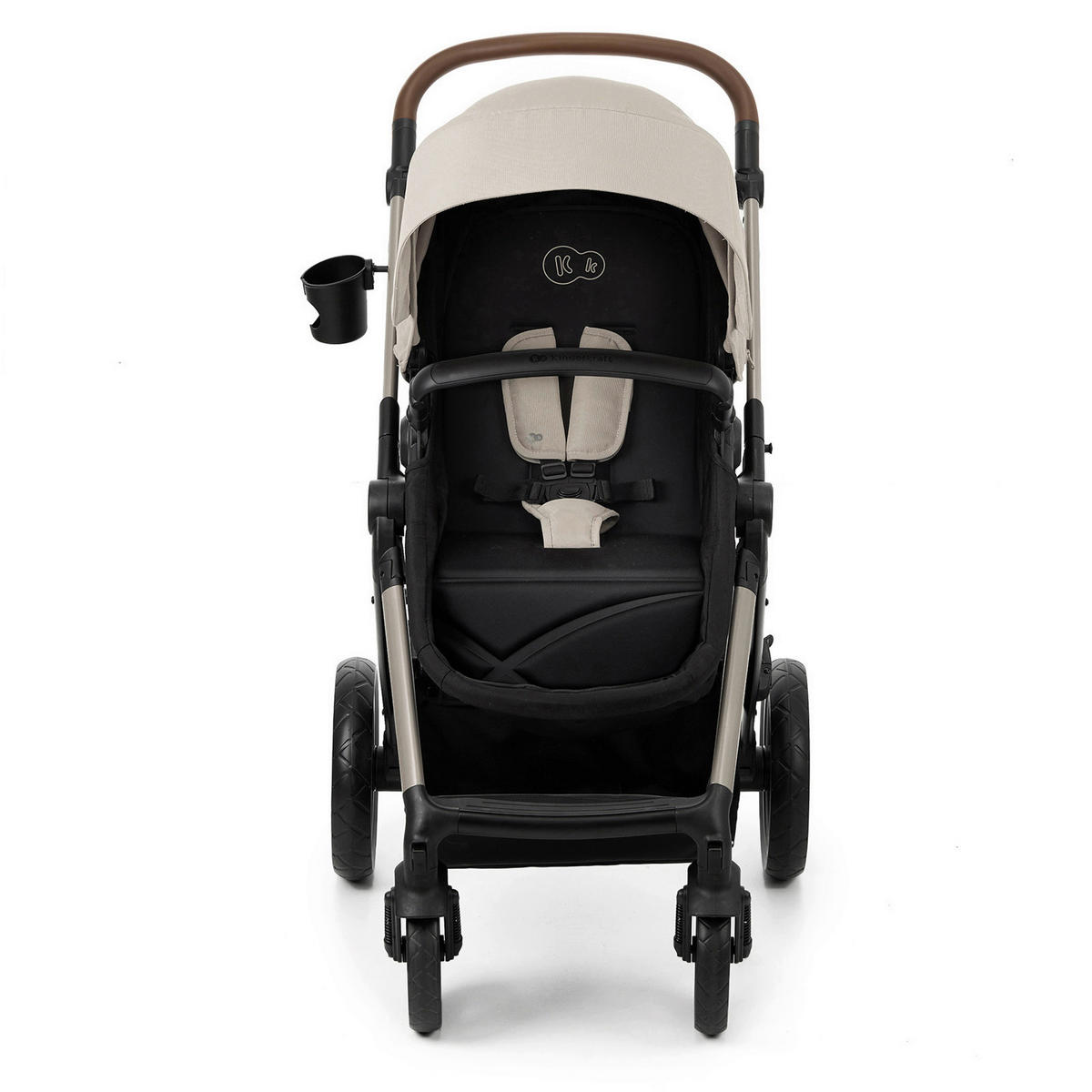 KINDERWAGENSET Moov 2 3in1 EVA WHEELS  - Schwarz/Grau, Basics, Textil/Metall (60/86,5/106cm) - Kinderkraft