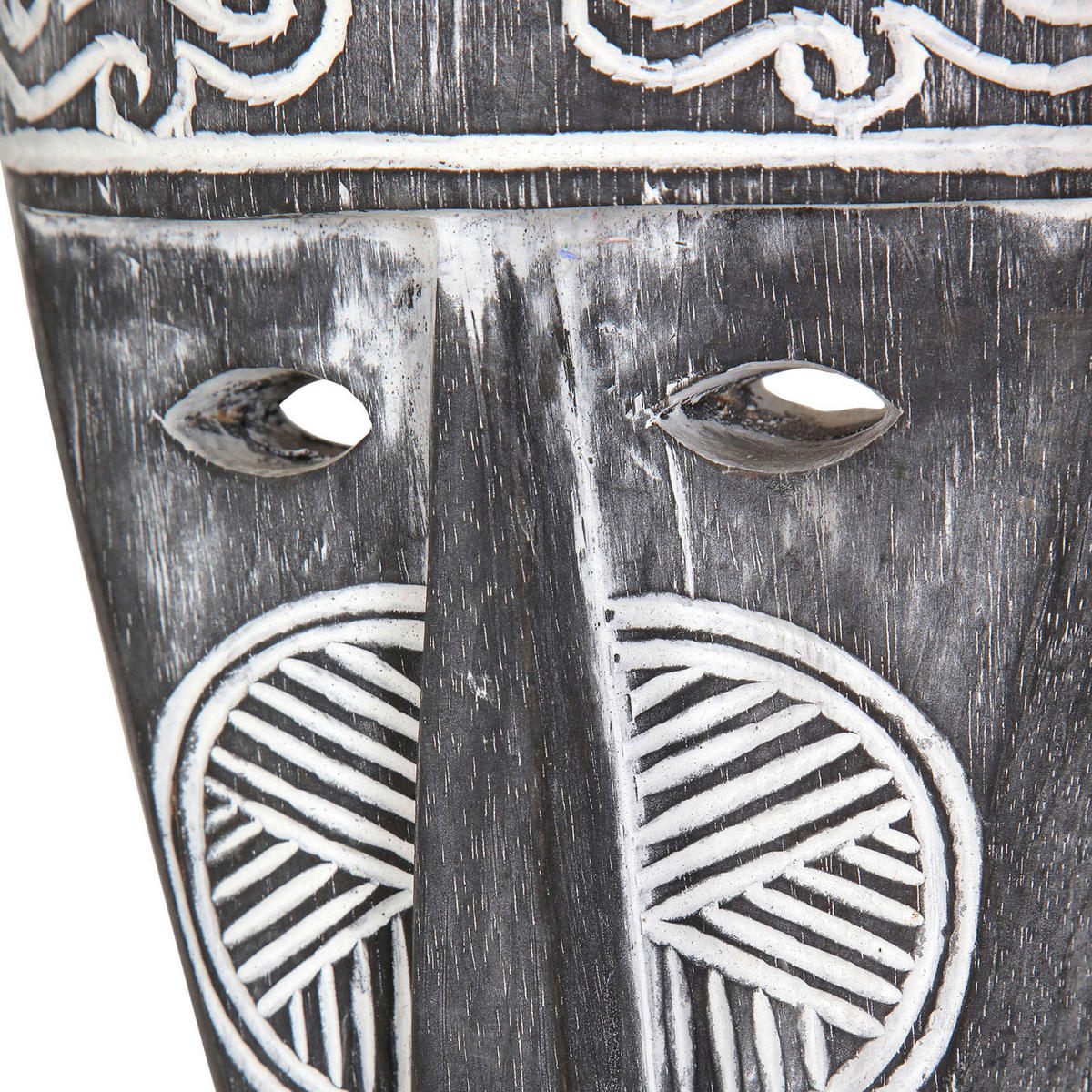 DEKOKOPF  - Schwarz, Trend, Holz (20/51/9,5cm)