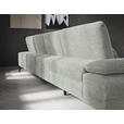 WOHNLANDSCHAFT in Webstoff Silberfarben  - Silberfarben/Schwarz, Design, Textil/Metall (157/354/208cm) - Dieter Knoll