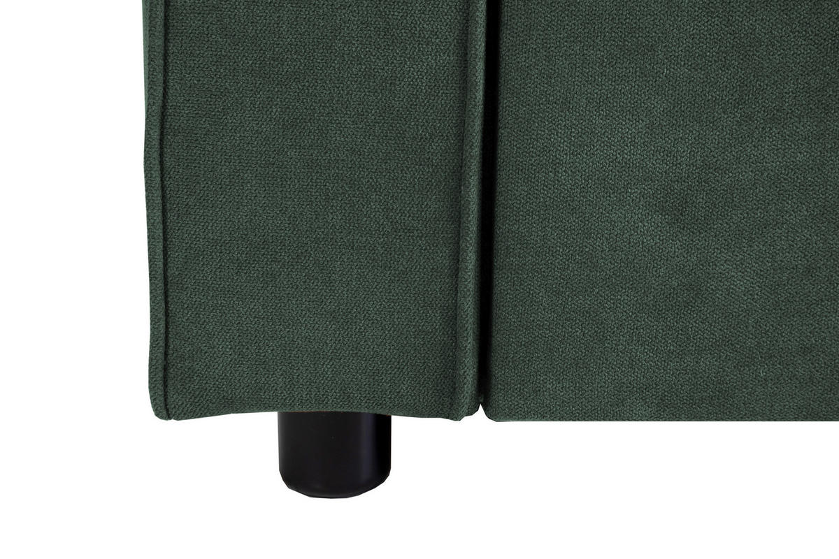 SCHLAFSOFA Flachgewebe Dunkelgrün  - Dunkelgrün, Trend, Textil (162/90/89cm) - Livetastic