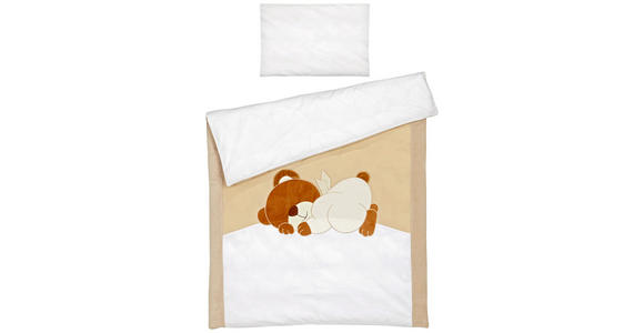 BABYBETTWÄSCHE 100/135 cm - Beige/Creme, Basics, Textil (100/135cm) - My Baby Lou