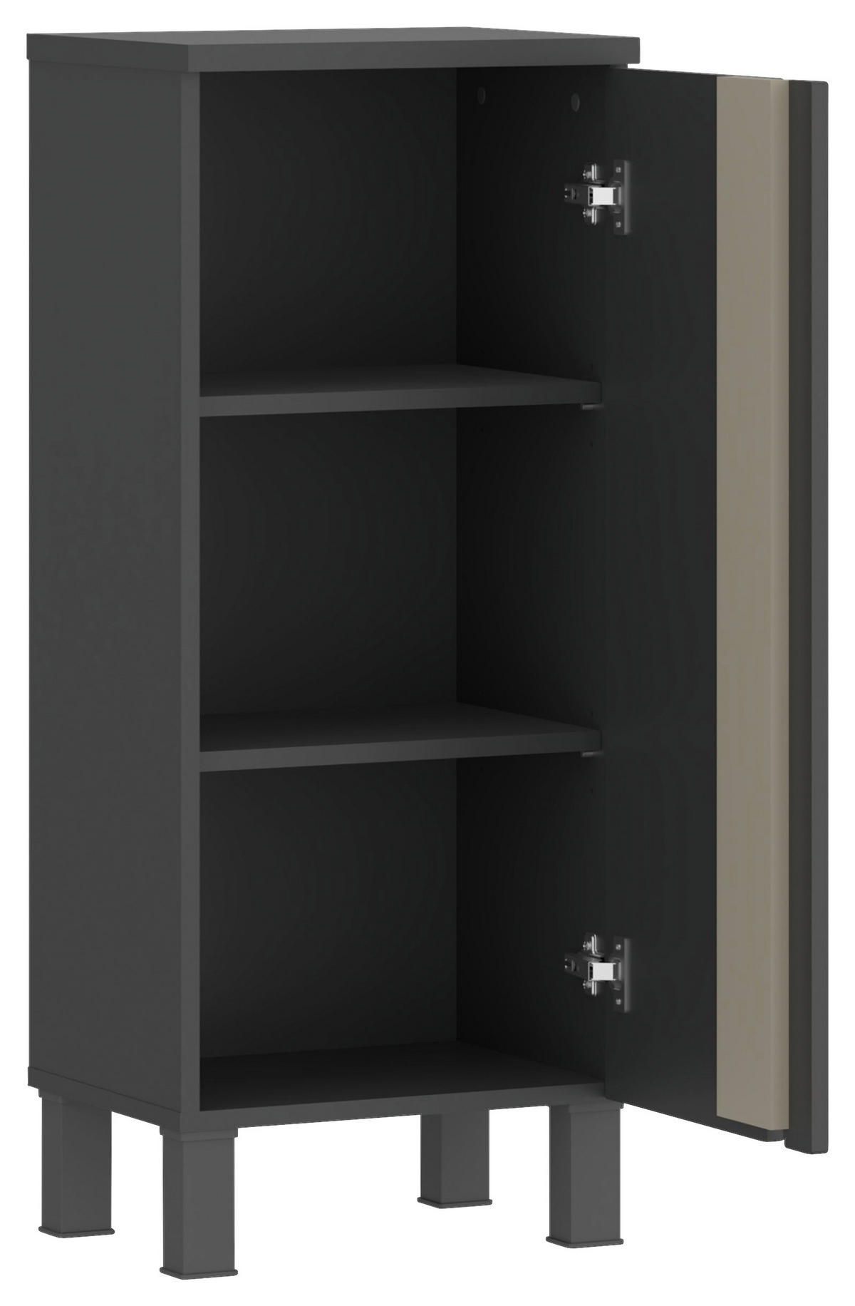 UNTERSCHRANK 40/100/35,3 cm   - Anthrazit/Grau, MODERN, Holzwerkstoff/Kunststoff (40/100/35,3cm) - MID.YOU