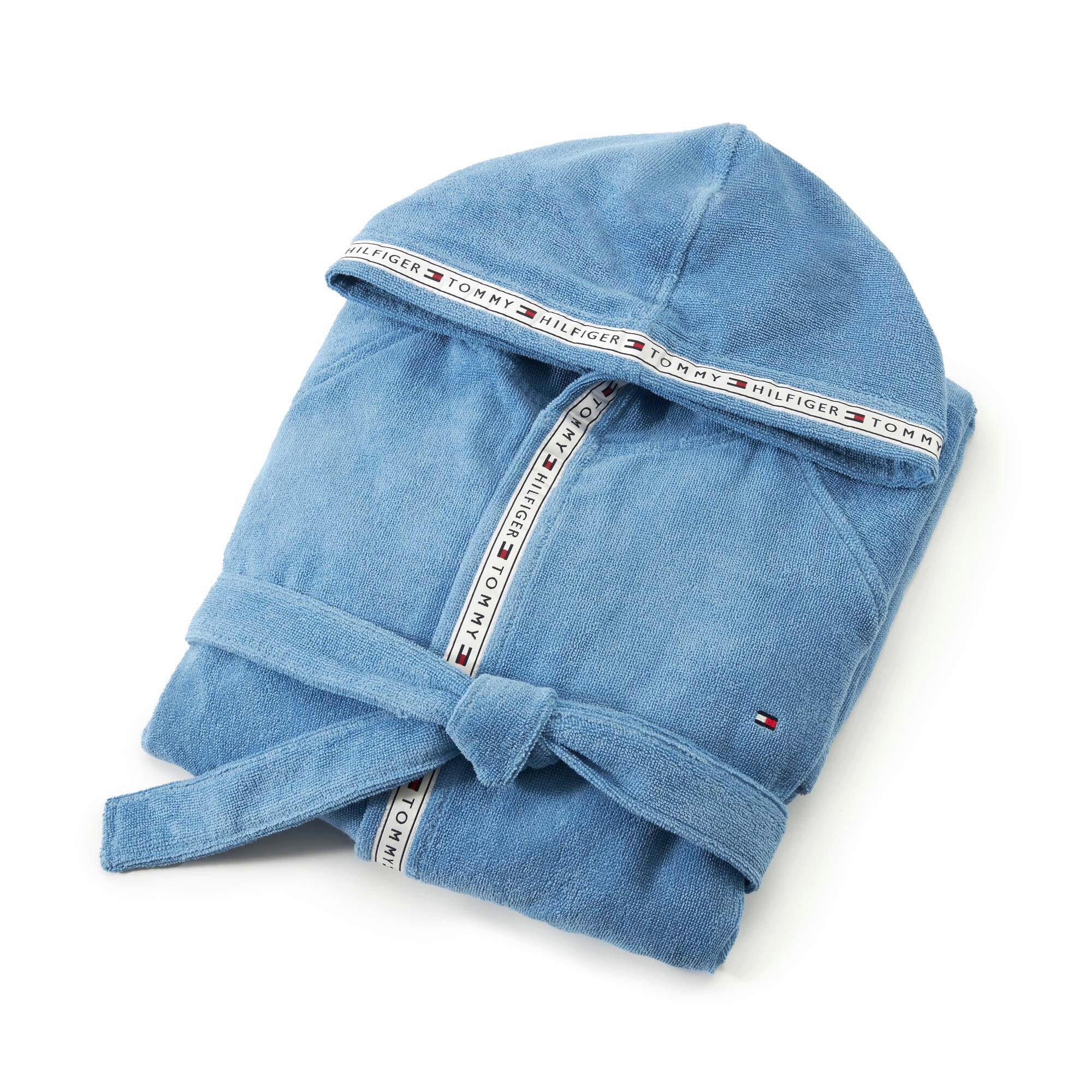 BADEMANTEL S Unisex  - Hellblau, Basics, Textil (Snull) - Tommy Hilfiger