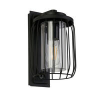 Aplică De Exterior  16/27,2 cm   - negru, Basics, plastic/metal (16/27,2cm)