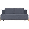 SCHLAFSOFA Bouclé Dunkelblau  - Naturfarben/Dunkelblau, Design, Holz/Textil (211/88/102cm) - Niels Andersson