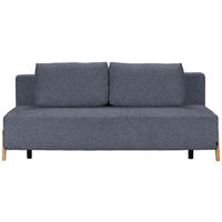 SCHLAFSOFA Bouclé Dunkelblau  - Naturfarben/Dunkelblau, Design, Holz/Textil (211/88/102cm) - Niels Andersson
