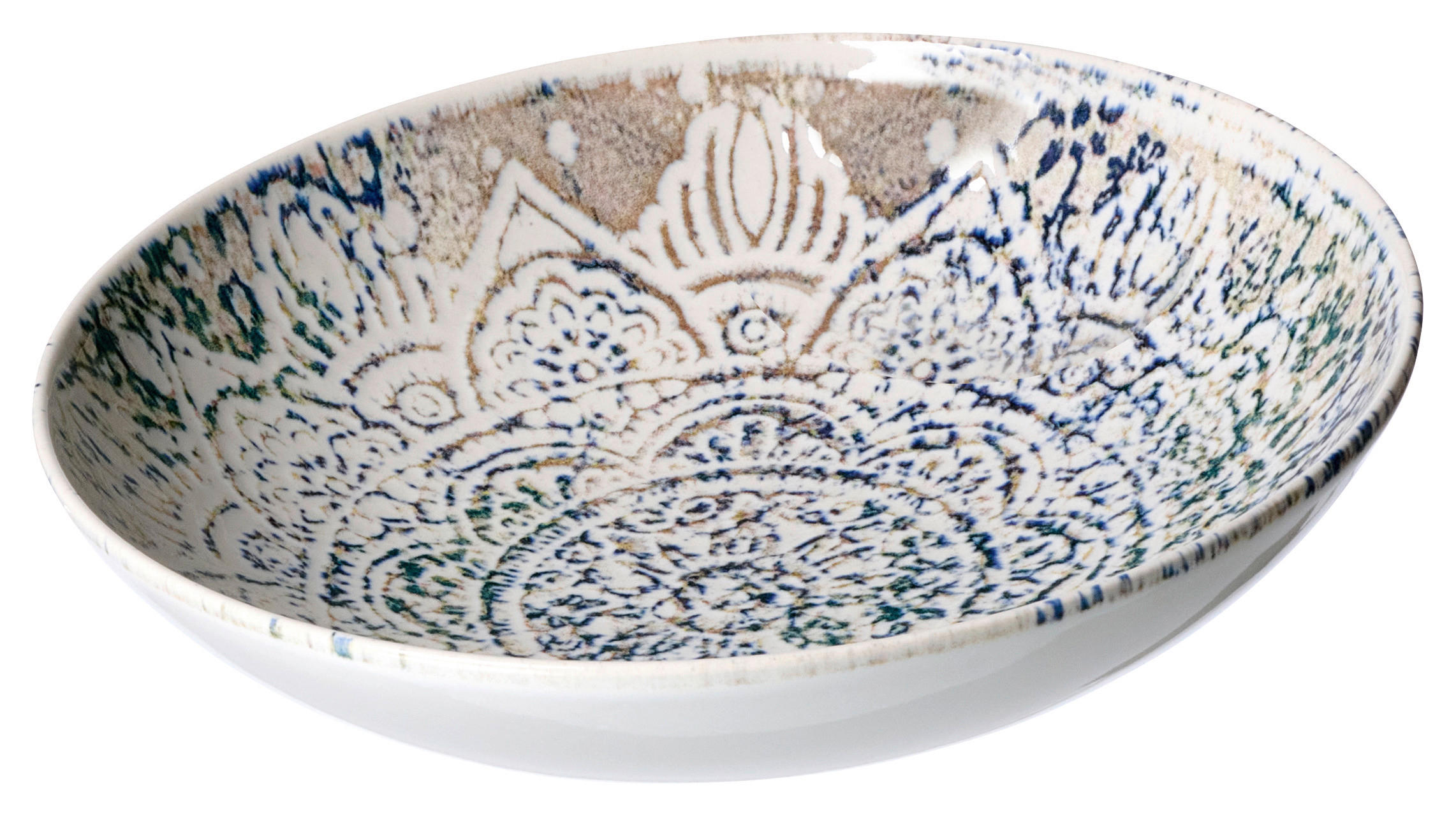 Ritzenhoff Breker Suppenteller Luigi Blau, Creme, Grau