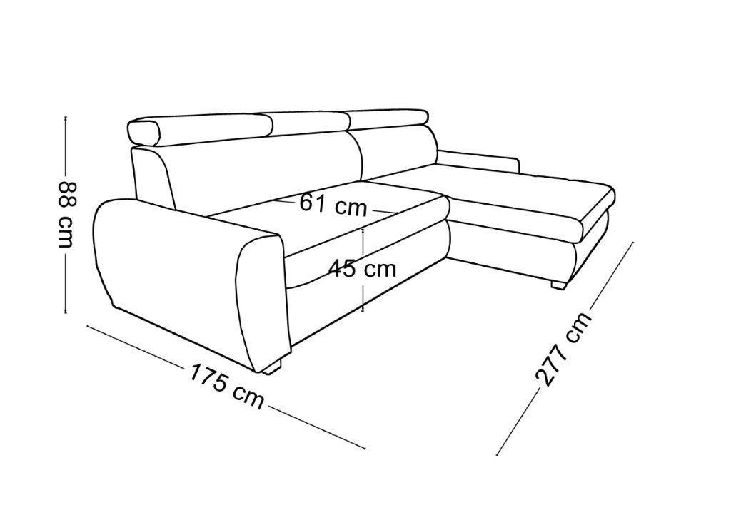 Thumbnail - Stylife Ecksofa, Dunkelbraun, Textil, 3-Sitzer, seitenverkehrt montierbar, L-Form, 276x173 cm, Stoffauswahl, Liegefunkti...