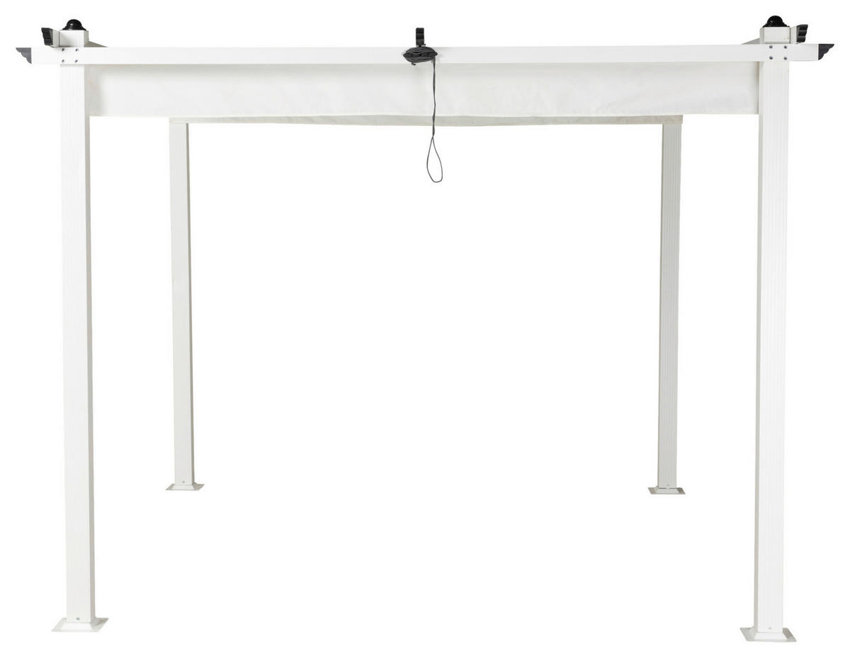 PERGOLA 295/248/295 cm   - Weiß, KONVENTIONELL, Textil/Metall (295/248/295cm) - Gardenson