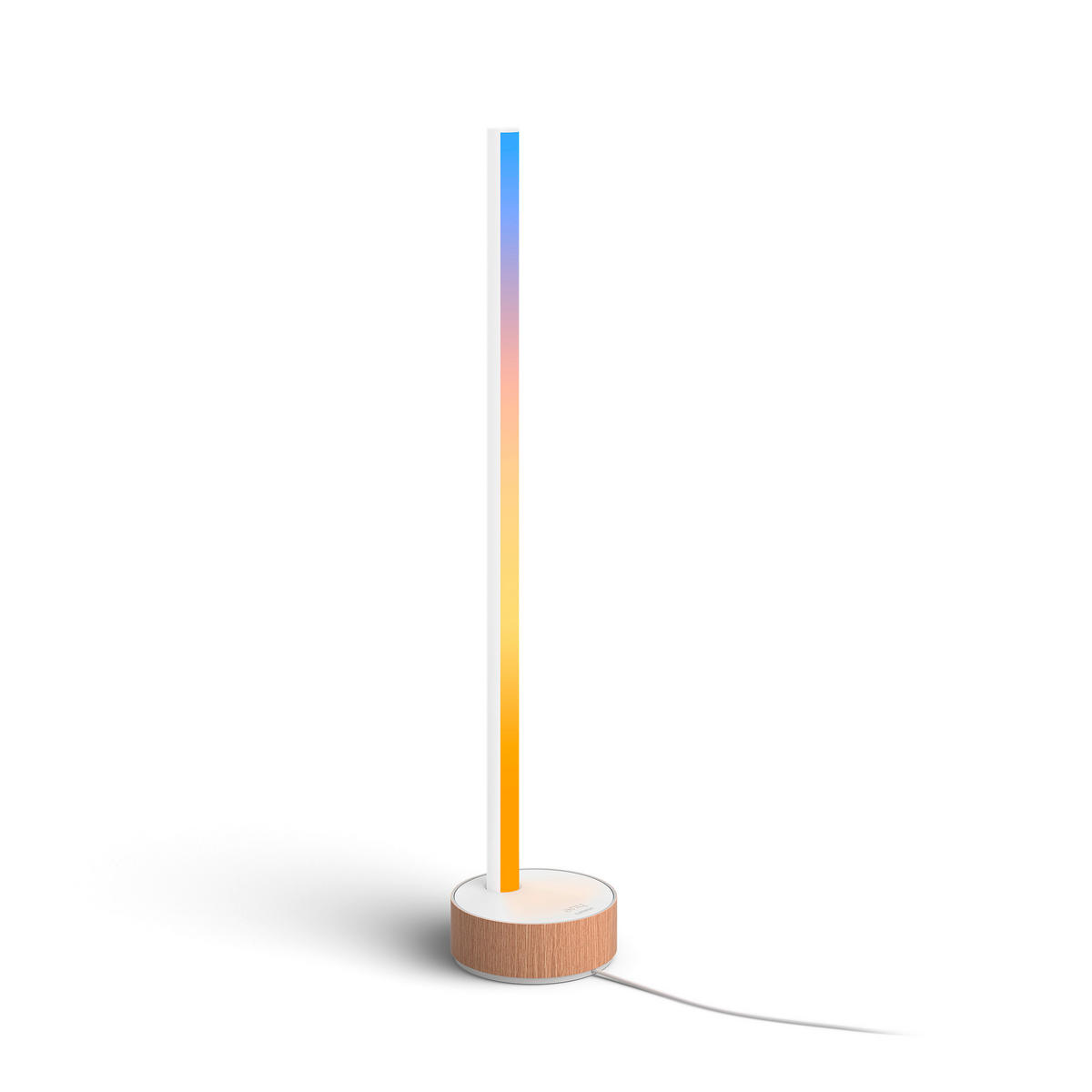 LED-TISCHLEUCHTE - Weiss/Braun, Basics, Holz/Metall (11.15/55.3cm) - Philips