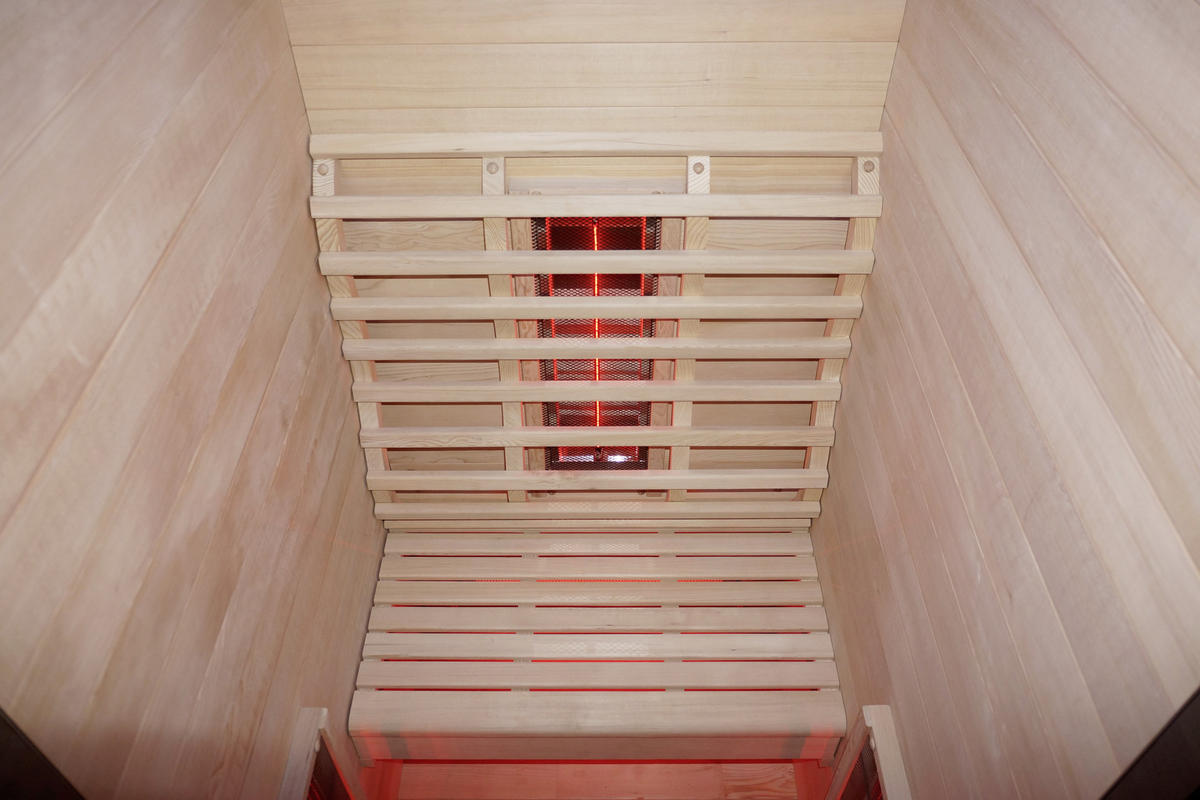 INFRAROTKABINE für 1 Personen RUBY 1  - Naturfarben, Basics, Holz (90,5/195/100cm) - Sanotechnik