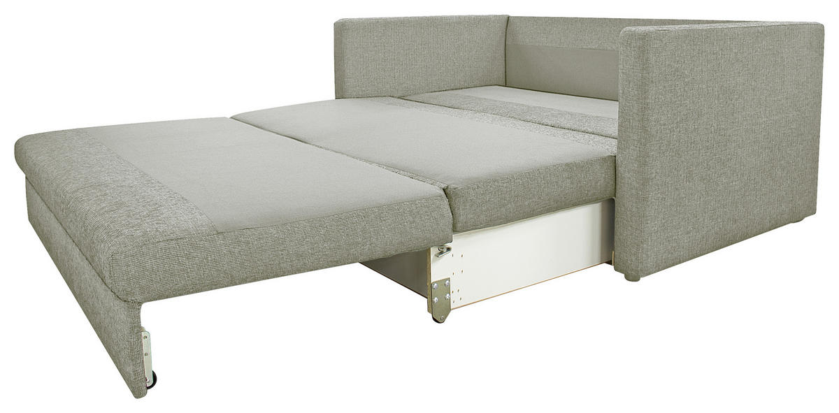 BÄDDSOFFA i greige  - greige/svart, Klassisk, textil/plast (160/85/91cm) - Best Price