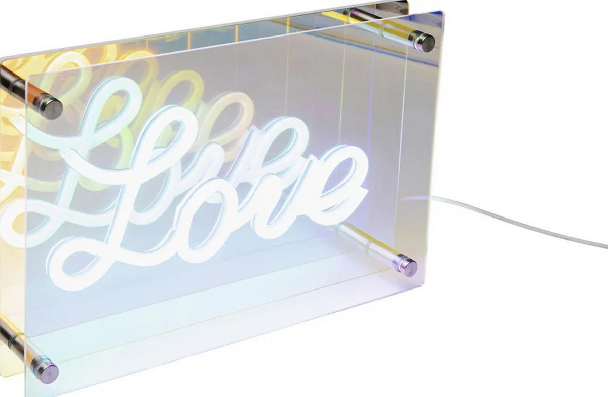 TISCHLEUCHTE 30/20/5,4 cm   - Multicolor, Design, Kunststoff (30/20/5,4cm) - Kare-Design