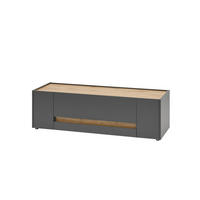 LOWBOARD  140/42/45 cm 2 Schublade(n) Beimöbel erhältlich, stehend  - Anthrazit/Eiche Wotan, Design, Holzwerkstoff/Kunststoff (140/42/45cm) - Modante