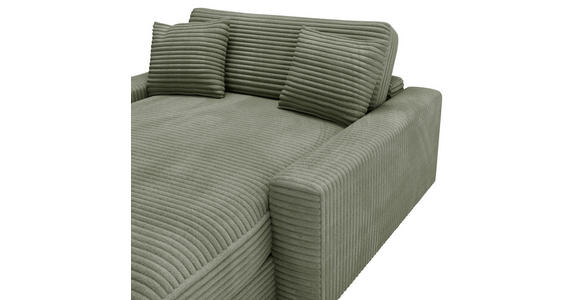 XXL-SESSEL Cord Olivgrün - Schwarz/Olivgrün, MODERN, Kunststoff/Textil (160/87/190cm) - Carryhome