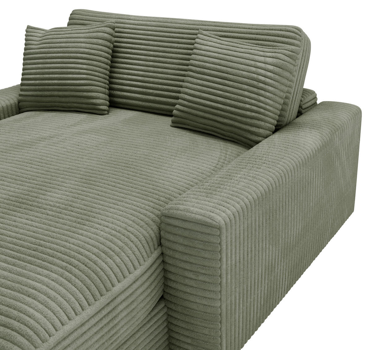 XXL-SESSEL - Schwarz/Olivgrün, MODERN, Kunststoff/Textil (160/87/190cm) - Carryhome