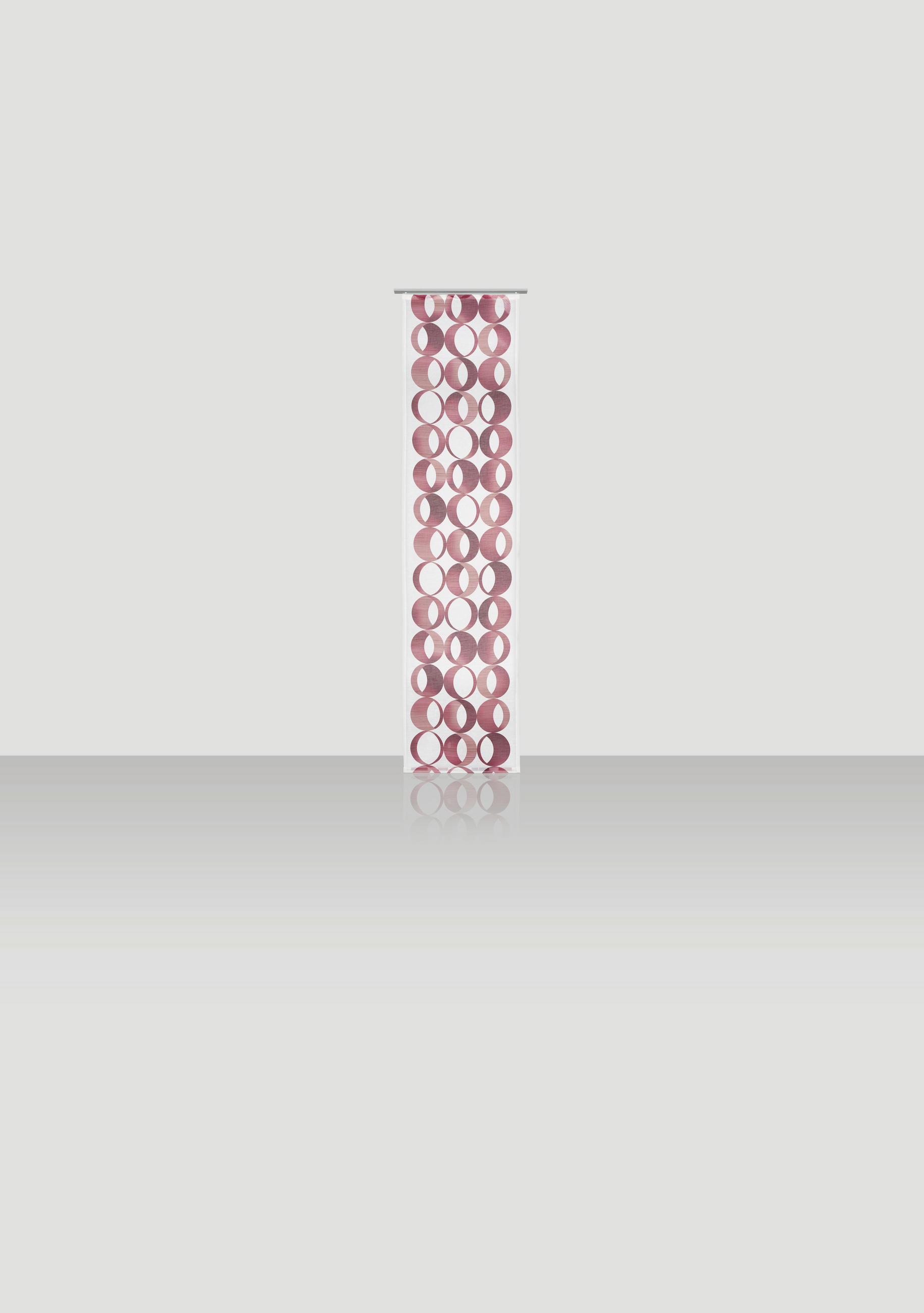 FLÄCHENVORHANG   halbtransparent  60/245 cm   - Rot, LIFESTYLE, Textil (60/245cm) - Novel