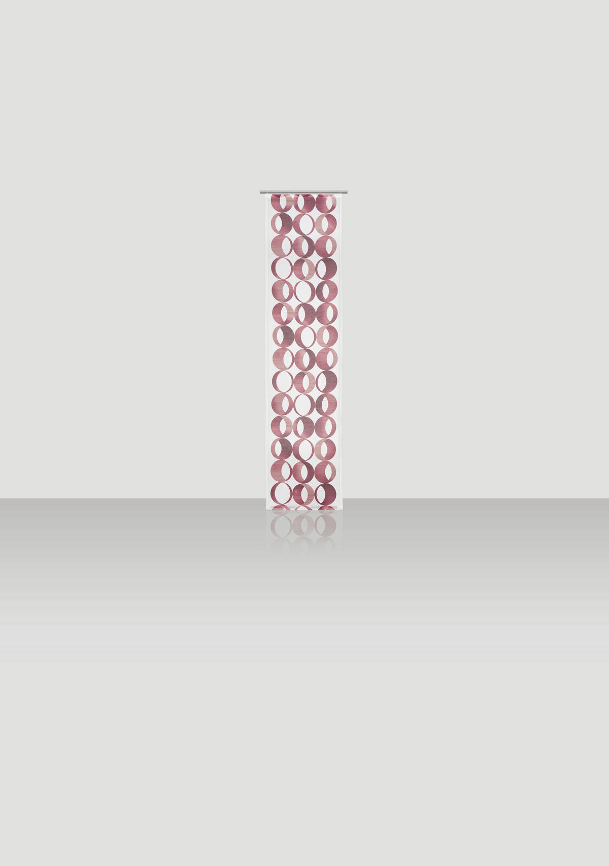 FLÄCHENVORHANG   halbtransparent  60/245 cm   - Rot, LIFESTYLE, Textil (60/245cm) - Novel