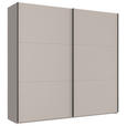 SCHWEBETÜRENSCHRANK in Sahara - Schwarz/Sahara, KONVENTIONELL, Holzwerkstoff/Metall (250/236/65cm) - Hom`in