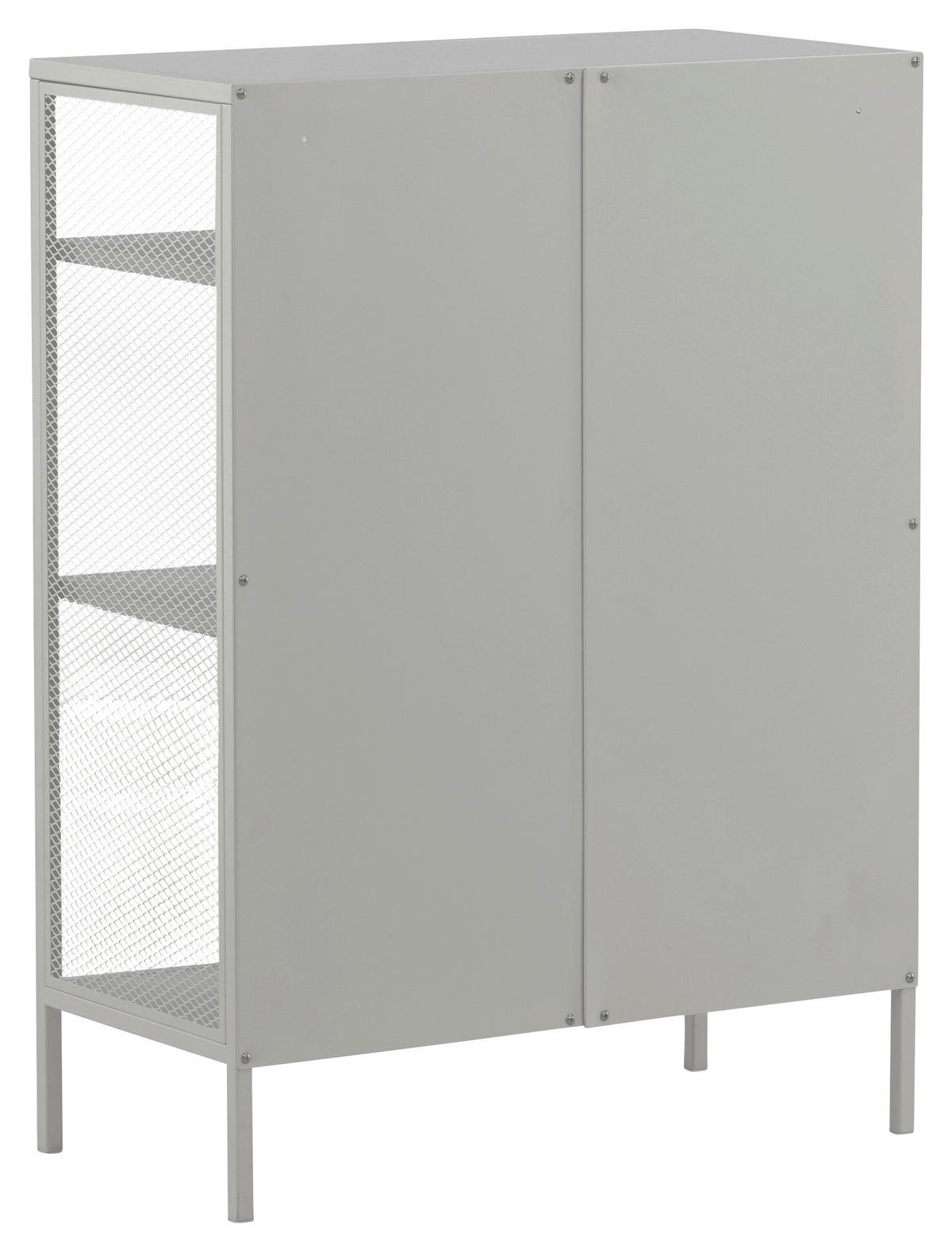 BÜCHERWAND Weiß  - Weiß, Design, Metall (80/110/40cm) - Livetastic