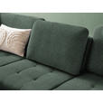 ECKSOFA in Bouclé Grün  - Schwarz/Grün, Natur, Textil/Metall (233/288cm) - Valnatura