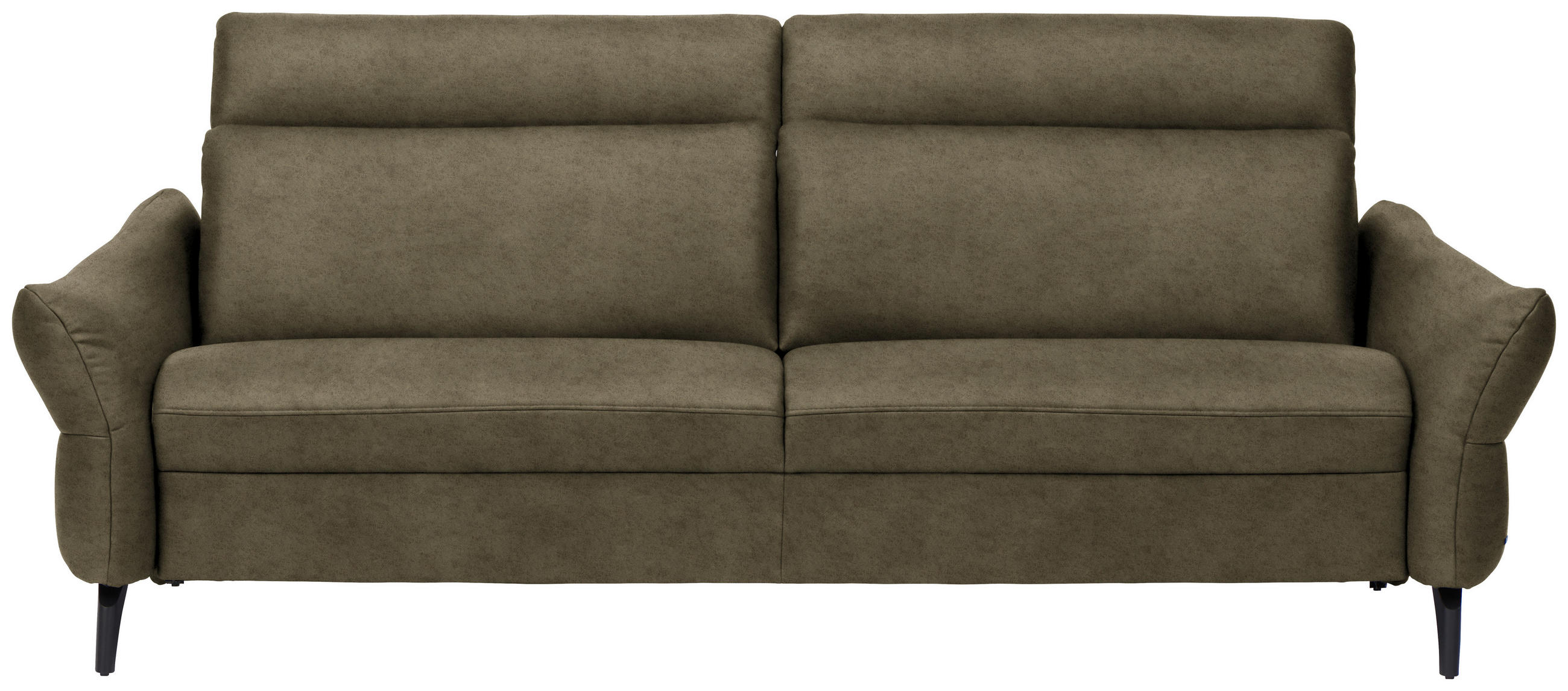 3-SITZER-SOFA in Leder Olivgrün  - Anthrazit/Olivgrün, Design, Leder/Metall (227/92/97cm) - Himolla Komfortklass