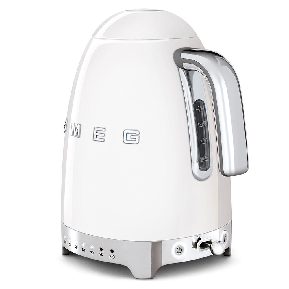 WASSERKOCHER 1,7 l  - Weiß Hochglanz, Design, Metall (22,30/28/17,10cm) - SMEG