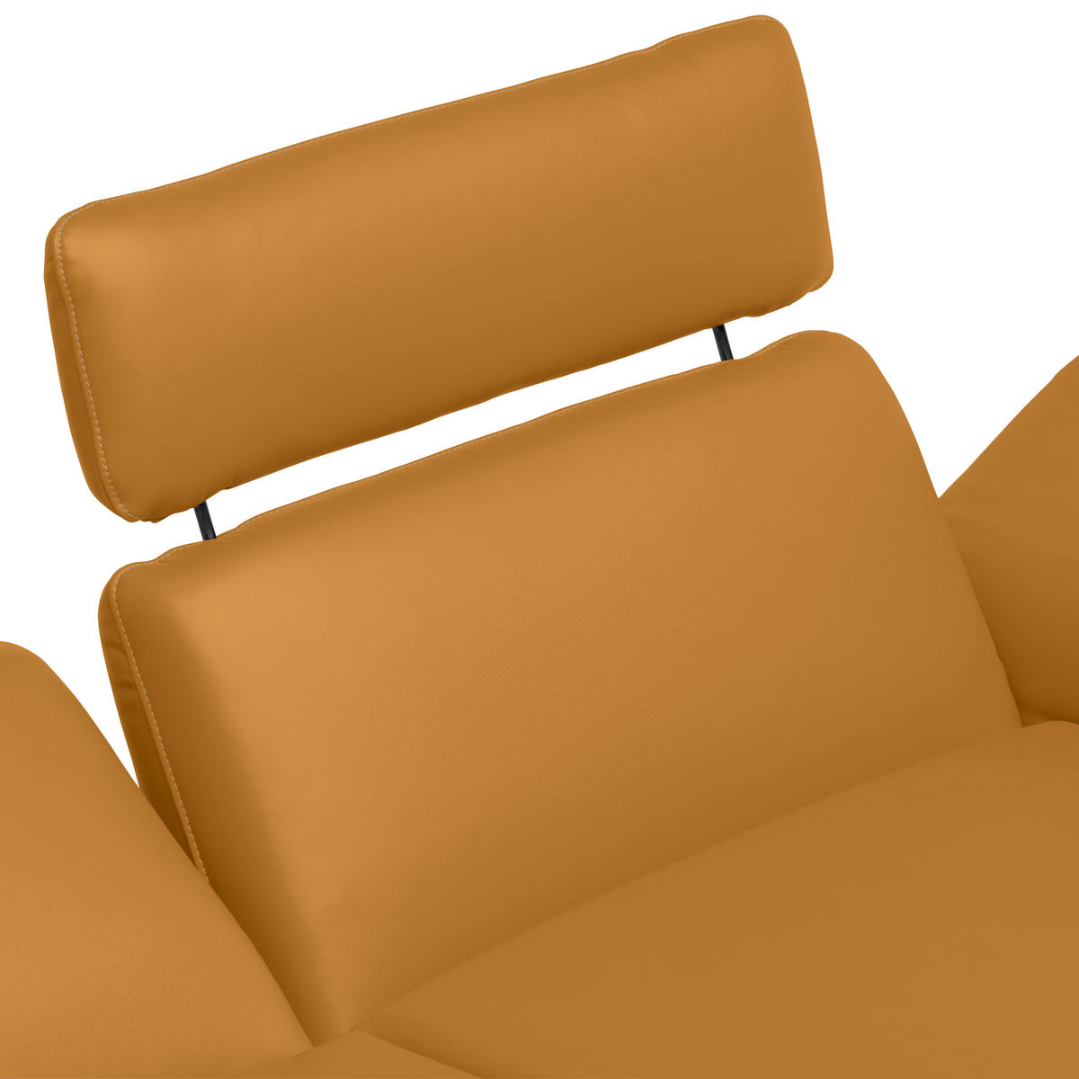 ECKSOFA in Echtleder Goldfarben  239/150 cm  - Beige/Goldfarben, Design, Leder/Metall (239/150cm) - Koinor