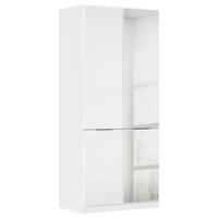 KLEIDERSCHRANK 91/210/54 cm,  in Weiß, Weiß Hochglanz, 2 Tür(en)  - Weiß Hochglanz/Weiß, KONVENTIONELL, Holzwerkstoff/Kunststoff (91/210/54cm) - James Wood