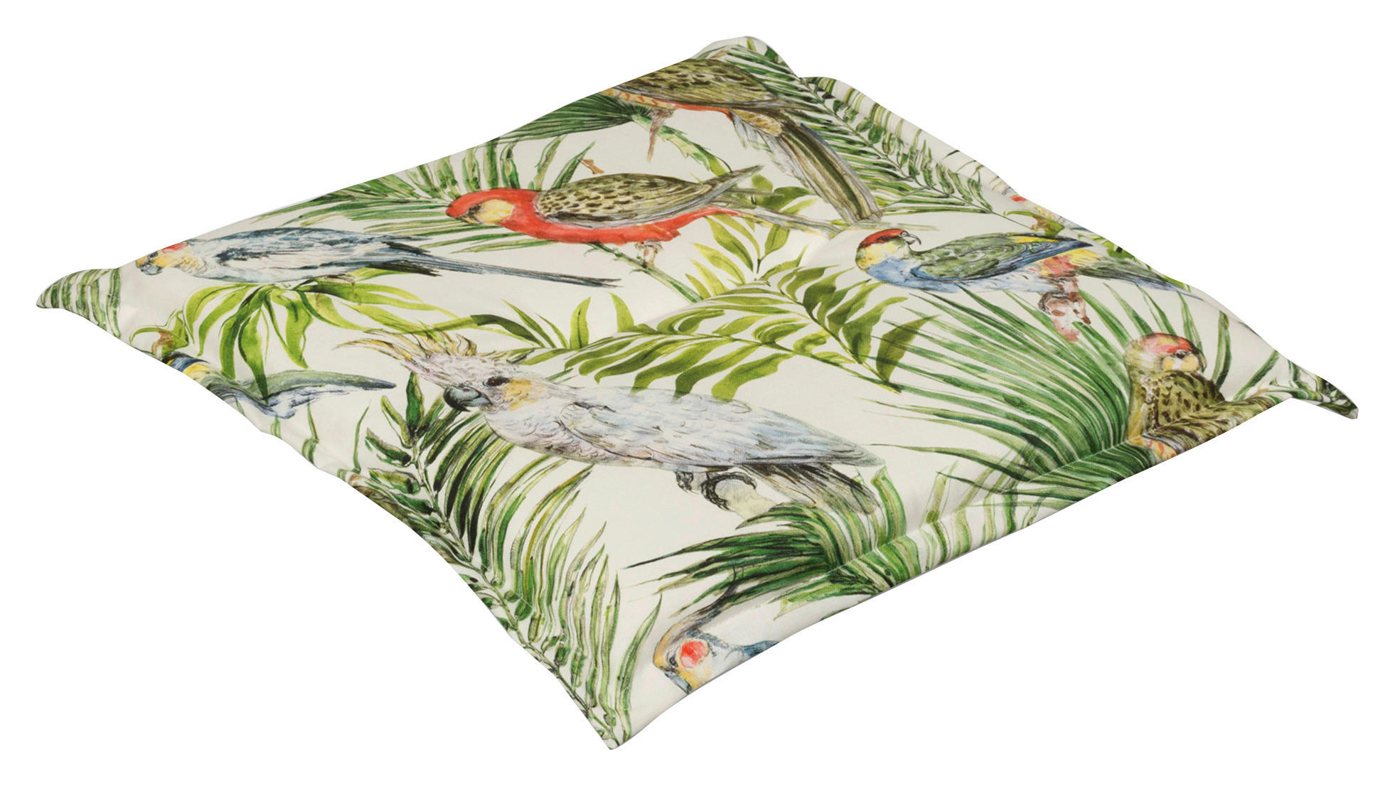 GARTENSITZKISSEN  - Beige/Grün, Design, Textil (48/4/48cm)
