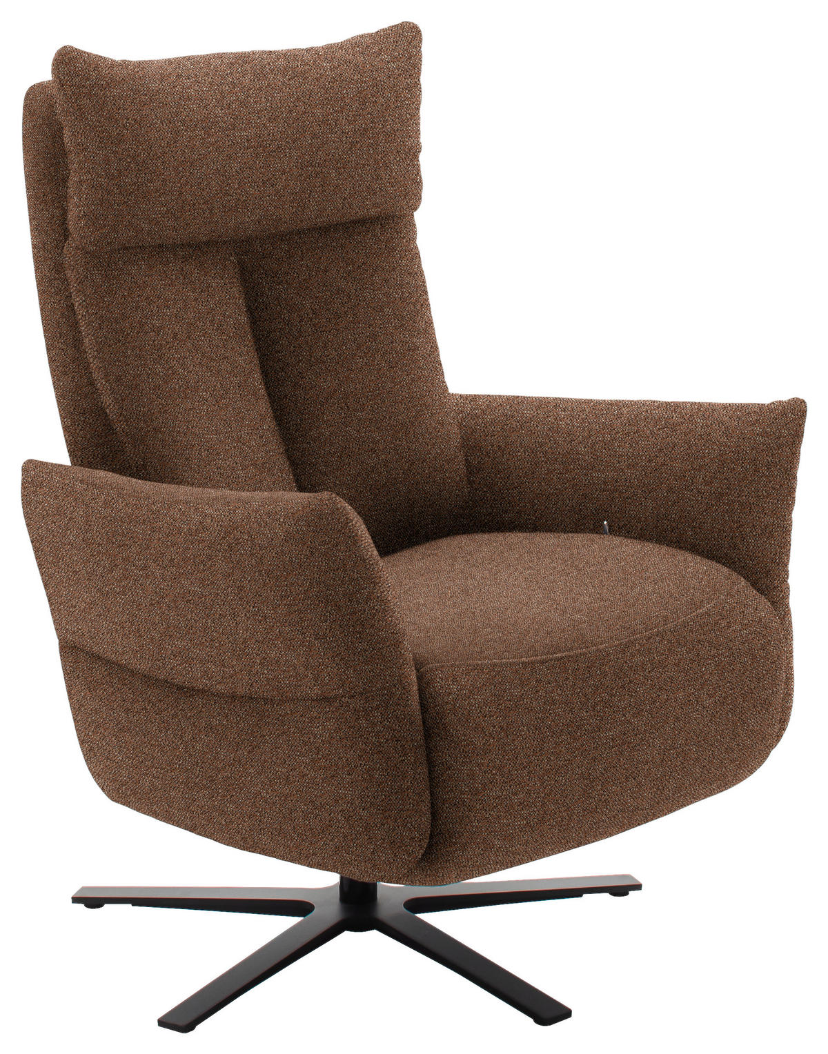 FERNSEHSESSEL in Chenille Kupferfarben  - Schwarz/Kupferfarben, Design, Textil/Metall (74/115/85cm) - Schöner Wohnen