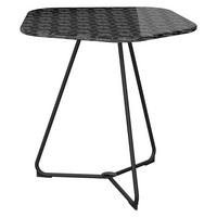 BEISTELLTISCH in Metall, Glas 41/41,2/41,1 cm  - Anthrazit, Design, Glas/Metall (41/41,2/41,1cm) - Joop!