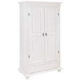 GARDEROBENSCHRANK in 110/192/58 cm - Schwarz/Weiß, LIFESTYLE, Holz/Metall (110/192/58cm) - Landscape