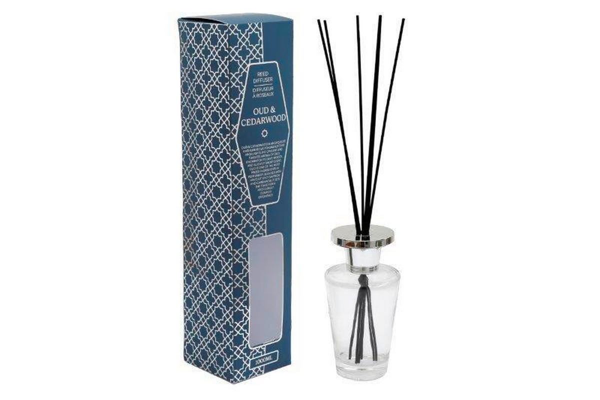 AROMATICKÉ TYČINKY  - petrolejová, Basics, sklo (12,5/55,7/12,5cm)