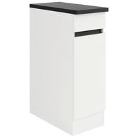 KÜCHENUNTERSCHRANK 30/88/57,1 cm  in Weiß  - Anthrazit/Buchefarben, Basics, Holzwerkstoff (30/88/57,1cm) - Optifit