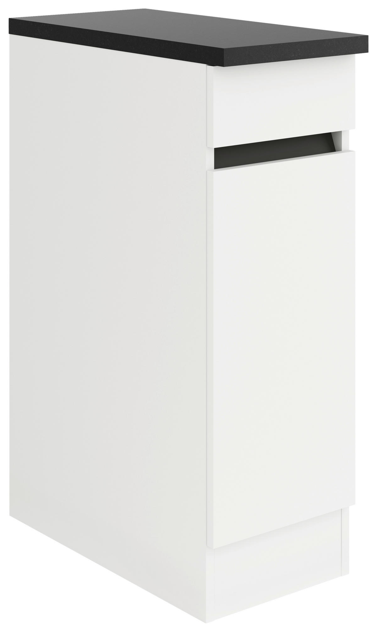 KÜCHENUNTERSCHRANK 30/88/57,1 cm  in Weiß  - Anthrazit/Buchefarben, Basics, Holzwerkstoff (30/88/57,1cm) - Optifit