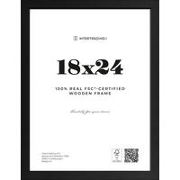 BILDERRAHMEN - Schwarz, Basics, Glas/Holz (25,7/19,7/1,2cm)