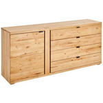 SIDEBOARD 178/79,5/43 cm  - Eichefarben/Anthrazit, KONVENTIONELL, Holz/Holzwerkstoff (178/79,5/43cm) - Linea Natura