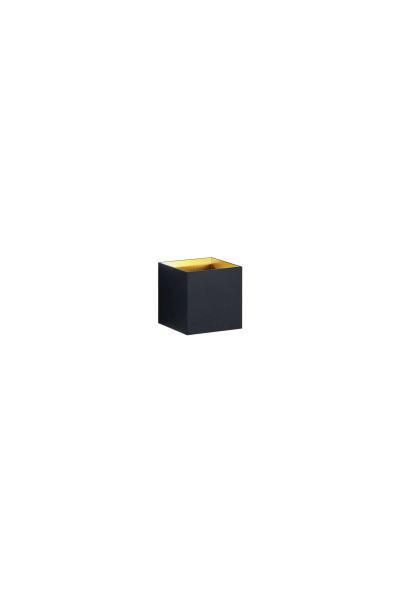 Trio Leuchten Led-Wandleuchte Louis Schwarz, Gold 10x10x10 cm
