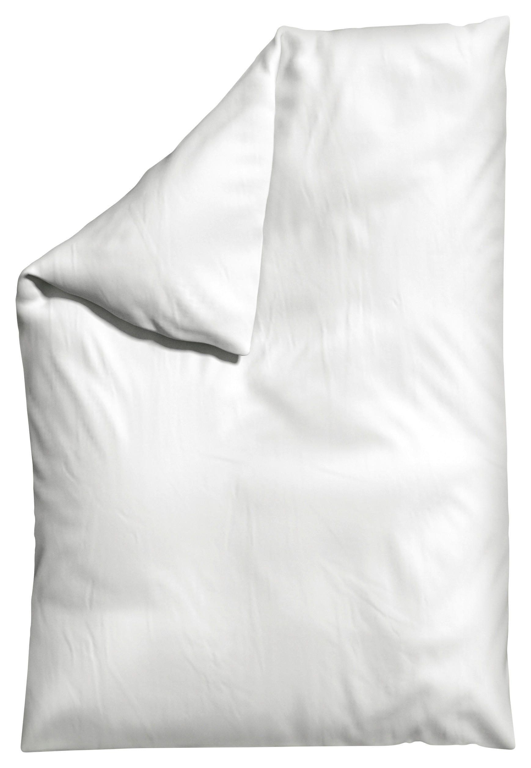 Schlafgut Bettdeckenbezug Knitted Jersey Weiß 135-140x200 cm