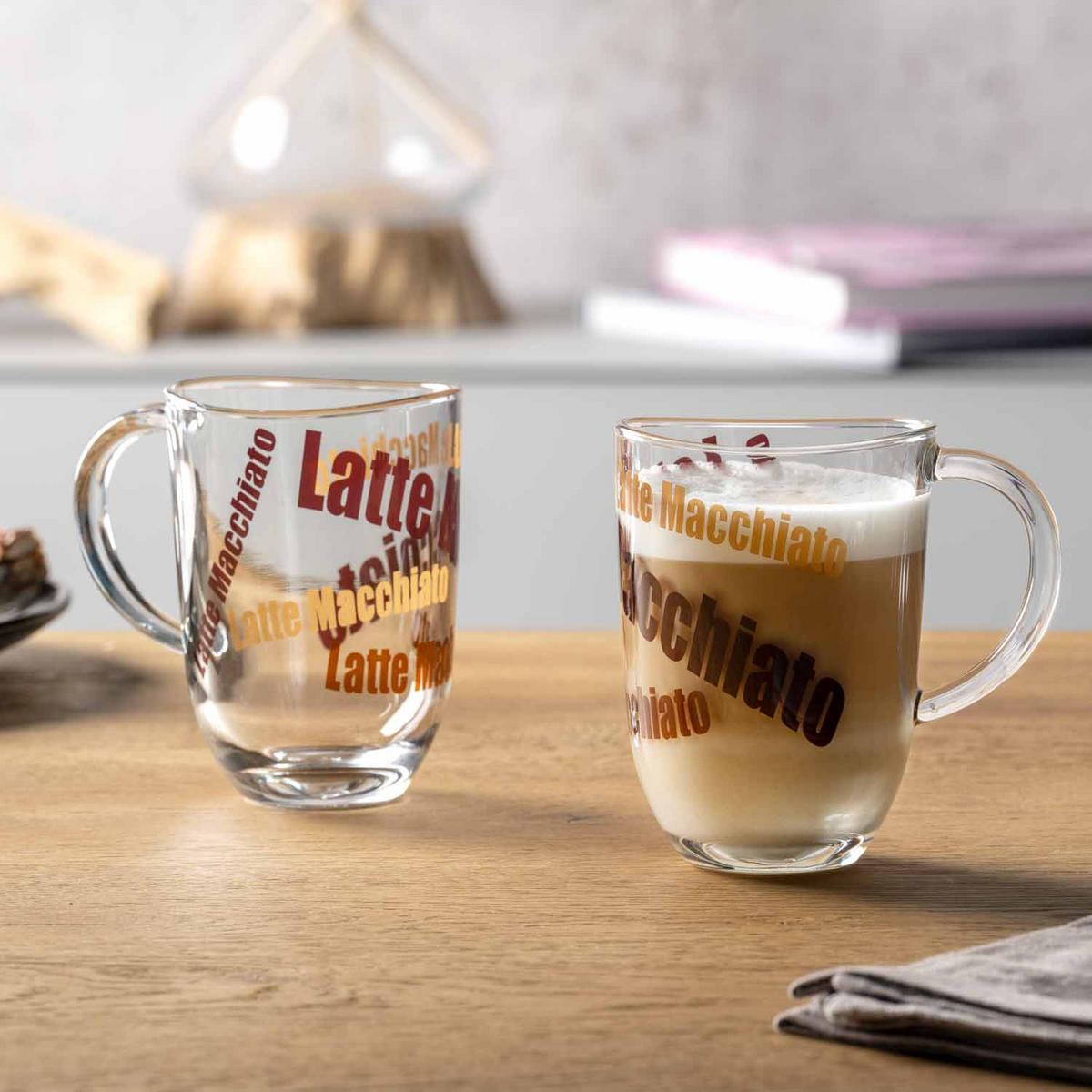 GLÄSERSET Napoli 6-teilig  - Transparent/Beige, KONVENTIONELL, Glas (380ml) - Leonardo