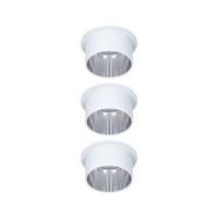 DECKENLEUCHTE 93385 6,8 cm  - Silberfarben/Weiß, Basics, Metall (6,8cm) - Paulmann