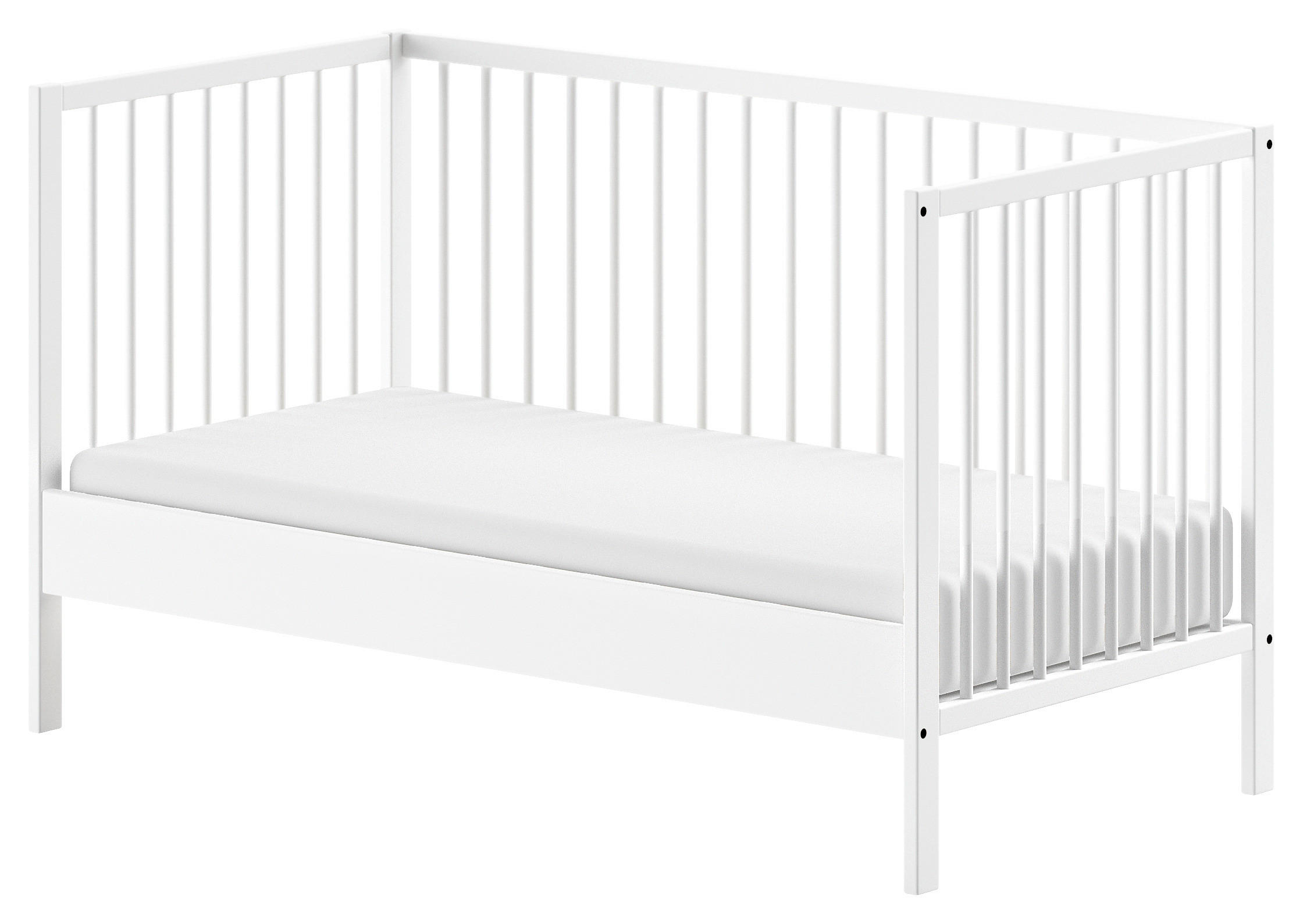 KINDER-/JUNIORBETT - Weiß, MODERN, Holz (70/140cm) - MID.YOU