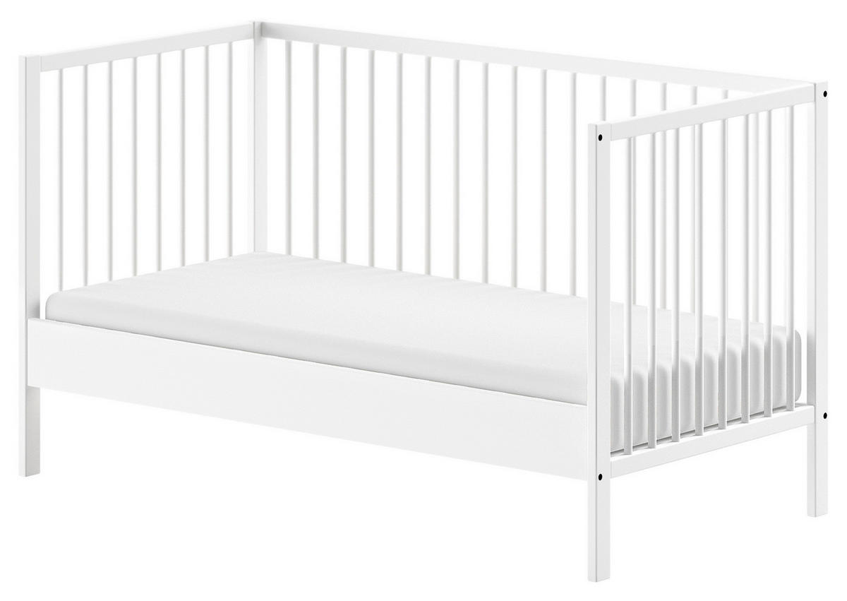 KINDER-/JUNIORBETT 70/140 cm  in Weiß  - Weiß, MODERN, Holz (70/140cm) - MID.YOU