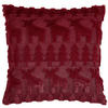 KISSENHÜLLE 45/45 cm  - Dunkelrot, Design, Textil (45/45cm) - X-Mas