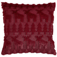 KISSENHÜLLE 45/45 cm  - Dunkelrot, Design, Textil (45/45cm) - X-Mas