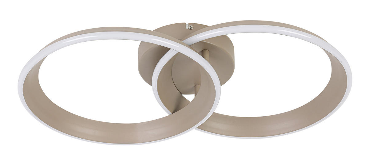 Plafonieră Cu Led 30 W    53,5/33/9,3 cm  - nisipiu, Design, plastic/metal (53,5/33/9,3cm) - Dieter Knoll