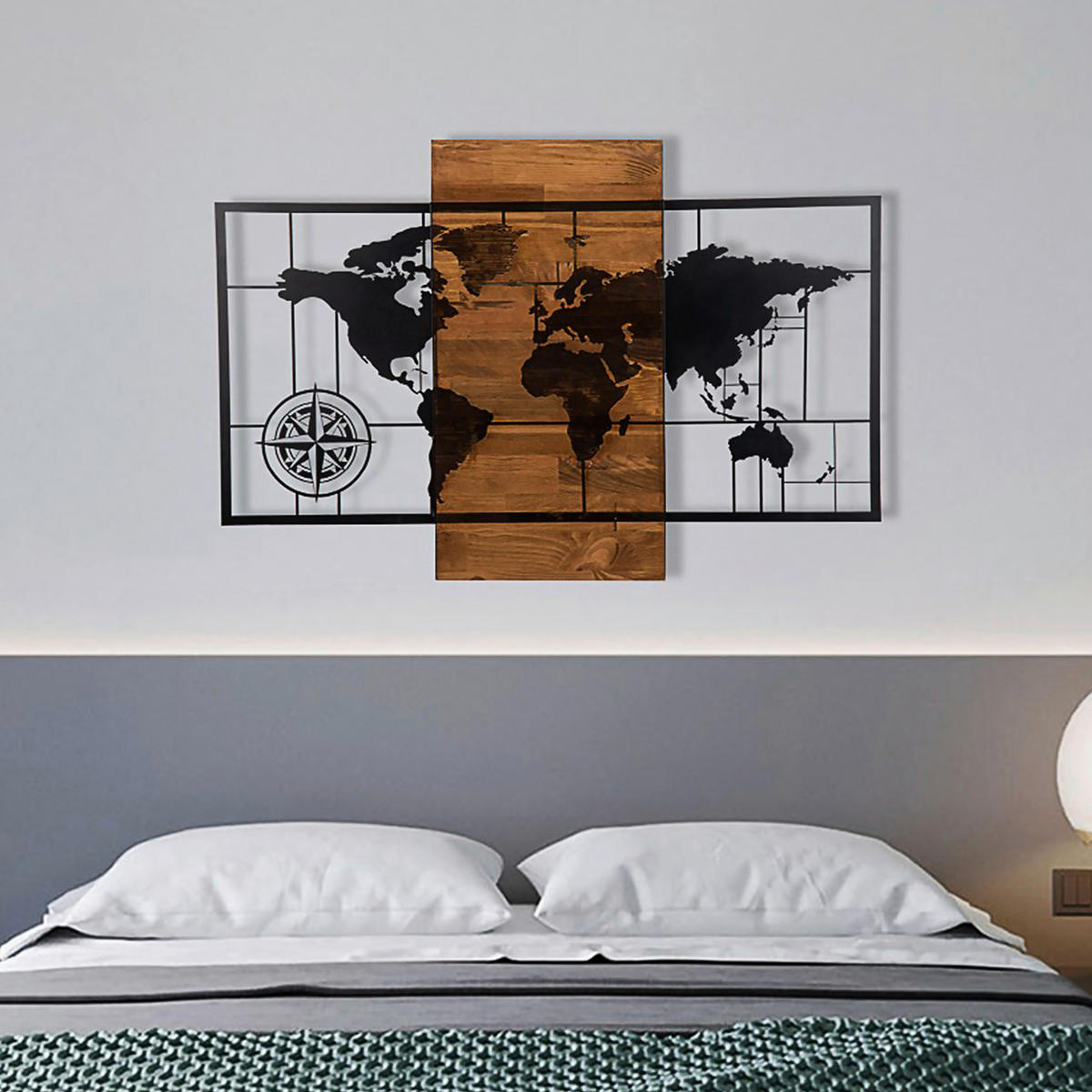 OBJEKTBILD 85/58 cm  - Schwarz/Braun, Basics, Holzwerkstoff (85/58cm)