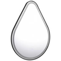 BADEZIMMERSPIEGEL 60/80/3 cm  - Silberfarben/Schwarz, MODERN, Glas/Metall (60/80/3cm)